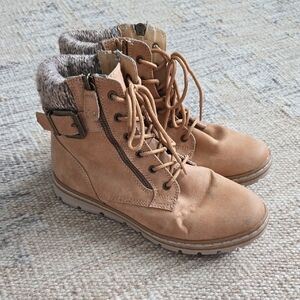 Cliffs by WHITE MOUNTAIN Tan Combat Boots
